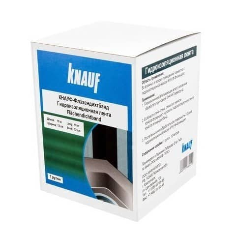 Купить Лента Knauf Флэхендихтбанд гидроизоляционная 10000х120/70 мм по низкой цене