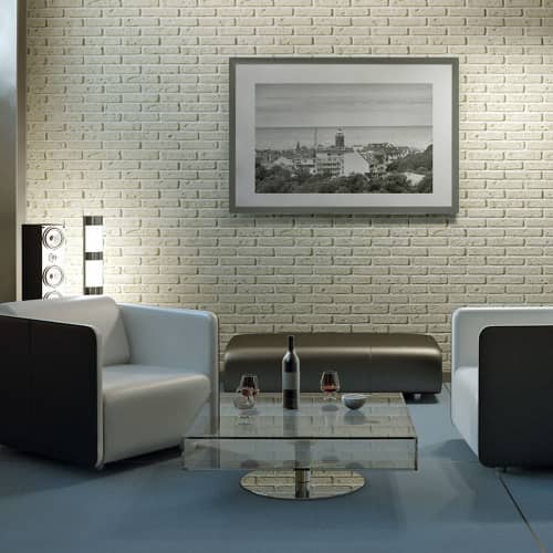 Купить Плитка гипсовая Йорк брик белая упаковка 0,96 м2 по низкой цене