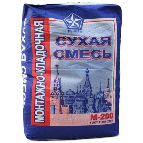 смесь русеан м-200 сухая монтажно-кладочная 40 кг Купить Смесь Русеан М-200 сухая монтажно-кладочная 40 кг по низкой цене