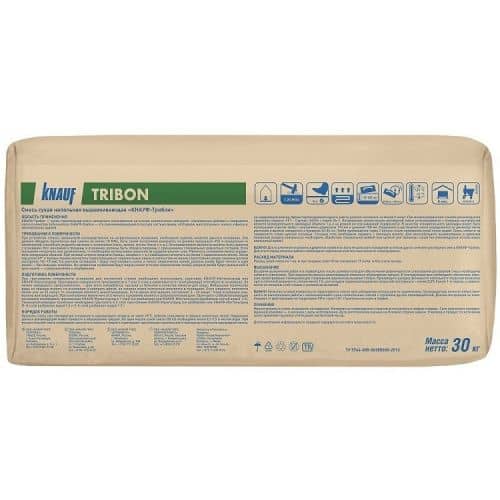Купить Стяжка Кнауф Трибон пола гипсовая 30 кг по низкой цене