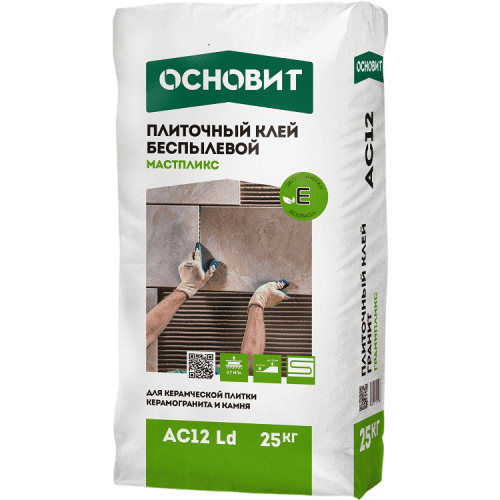 Купить Клей Основит Мастпликс ECO AC12 Ld для плитки беспылевой 25 кг по низкой цене