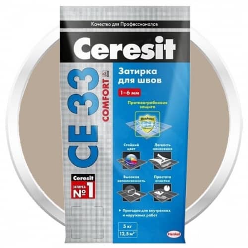 Затирка Ceresit СЕ33 Comfort цементная по низкой цене