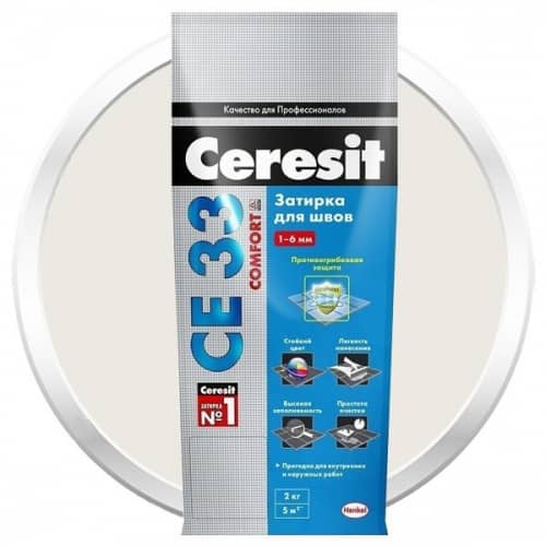 Затирка Ceresit СЕ33 Comfort цементная по низкой цене