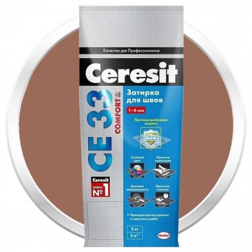 Затирка Ceresit СЕ33 Comfort цементная по низкой цене