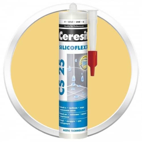 Герметик затирка Ceresit CS 25 сахара силиконовая