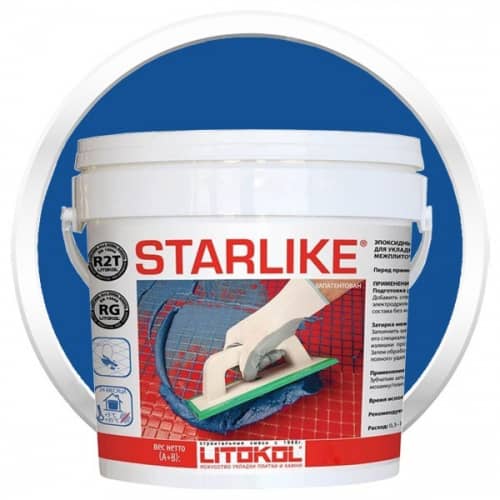 Затирка Litokol Litochrom Starlike C260 Zaffiro эпоксидная для швов 2,5 кг
