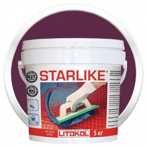 Затирка Litokol Litochrom Starlike C360 Melanzana эпоксидная для швов 5 кг