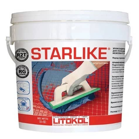 Затирка Litokol Litochrom Starlike C470 Bianco Assoluto эпоксидная для швов 2,5 кг