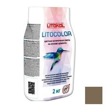 Затирка Litokol Litocolor L12 темно-серая цементная для швов 2 кг