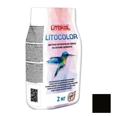 Затирка Litokol Litocolor L14 Антрацит цементная для швов 2 кг