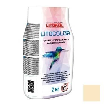 Затирка Litokol Litocolor L21 светло-бежевая цементная для швов 2 кг
