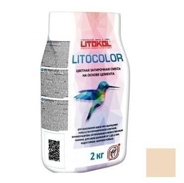 Затирка Litokol Litocolor L22 Крем-брюле цементная для швов 2 кг
