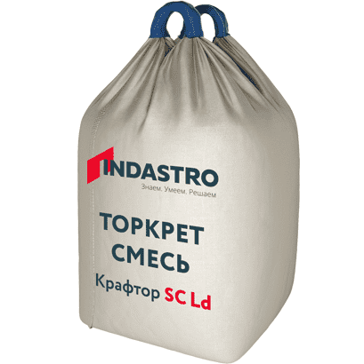 Купить Торкрет смесь Индастро Крафтор SC50 D LD полимерная фибра 1000 кг по низкой цене