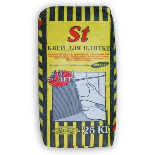 Купить Клей Русеан St для плитки 25 кг по низкой цене