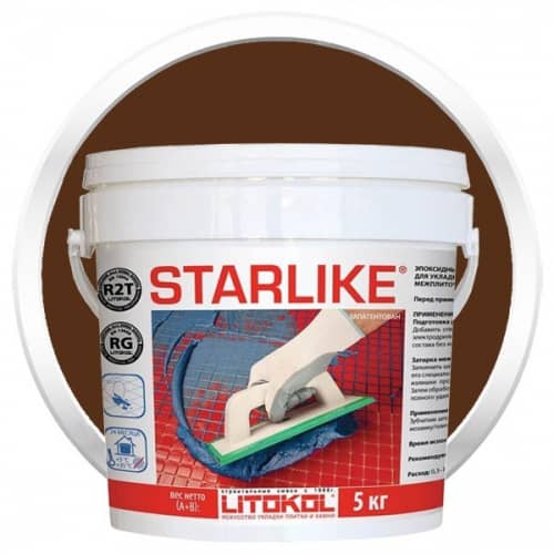 Затирка Litokol Litochrom Starlike C420 Moka эпоксидная для швов 5 кг