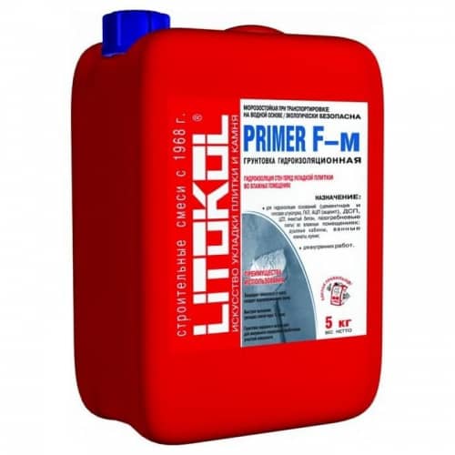 Купить Грунтовка Litokol Primer F-м гидроизоляционная 5 кг по низкой цене