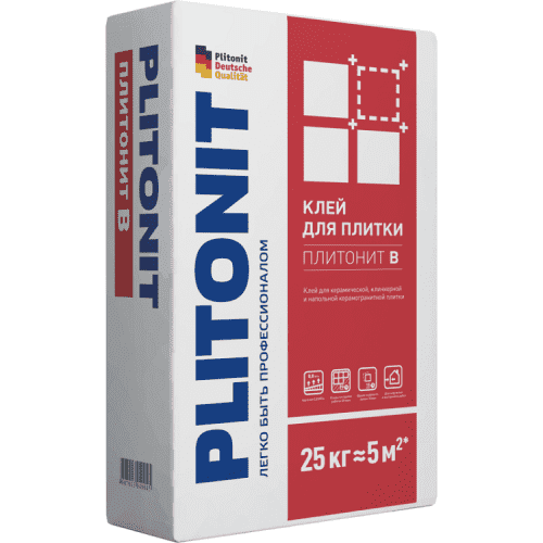 Купить Клей Plitonit В для плитки 25 кг по низкой цене