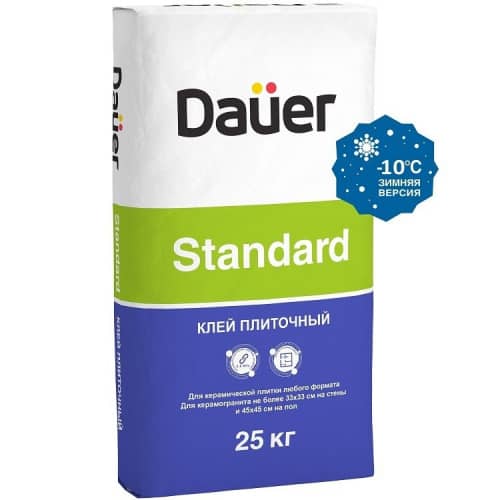 Купить Клей Dauer Standard Зима для плитки 25 кг по низкой цене