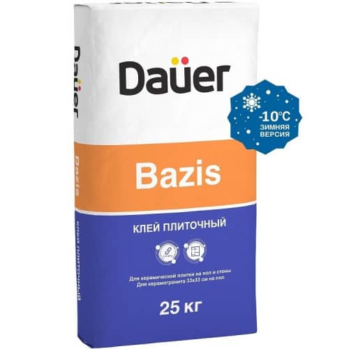 Купить Клей Dauer Bazis Зима для плитки 25 кг по низкой цене
