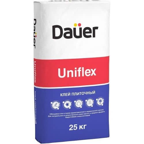Купить Клей Dauer Uniflex для плитки 25 кг по низкой цене