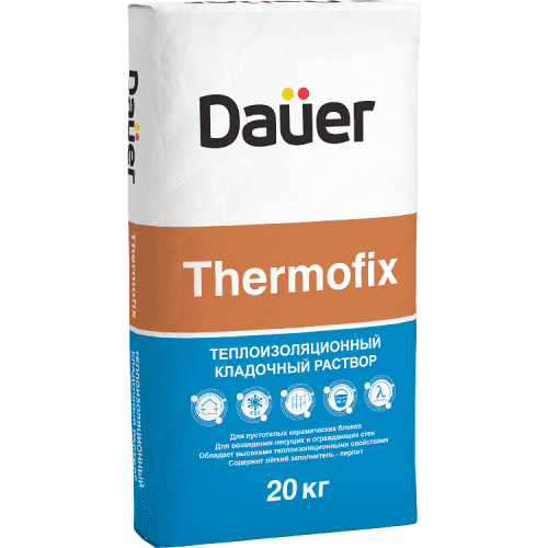 Купить Раствор Dauer Thermofix кладочный теплоизоляционный 20 кг по низкой цене