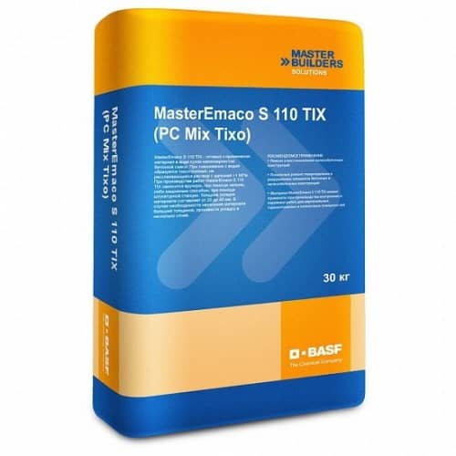 Купить Смесь BASF MasterEmaco S 110 TIX бетонная тиксотропная 30 кг по низкой цене