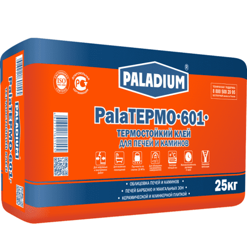 Купить Клей Paladium PalaTermo-601 для плитки термостойкий 25 кг по низкой цене