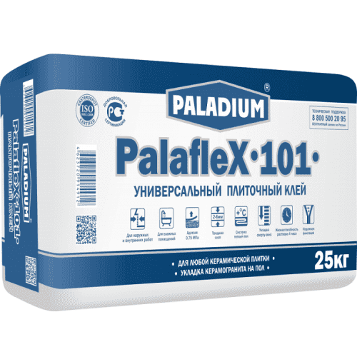 Купить Клей Paladium PalafleX-101 для плитки универсальный 25 кг по низкой цене