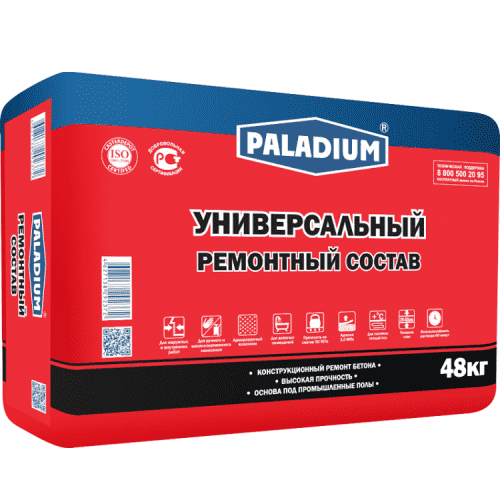Купить Ремонтный состав Paladium универсальный с фиброволокном 48 кг по низкой цене