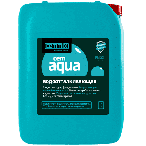Купить Добавка Cemmix Cem Aqua водоотталкивающая 5 л по низкой цене