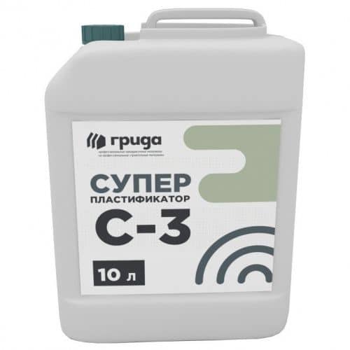 пластификатор грида с-3 для бетона 10 л Купить Пластификатор Грида С-3 для бетона 10 л по низкой цене