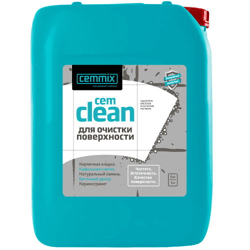 Купить Очиститель Cemmix Cem Clean для высолов и остатков раствора 5 л по низкой цене