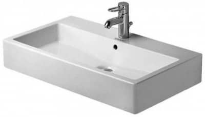 Купить Раковина Duravit Vero, прямоугольная, керамика, белый 0454800000 по низкой цене