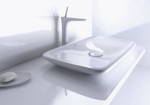 Купить Раковина Duravit Pura Vida накладная, прямоугольная, керамика, белый 0370700000 по низкой цене