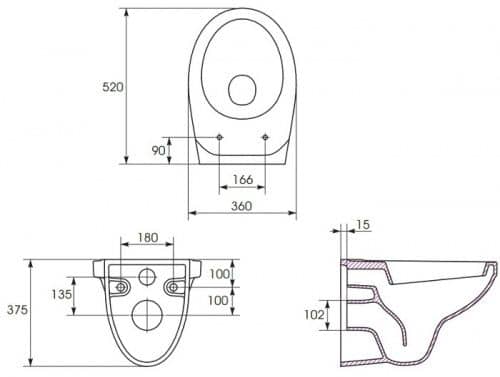 Купить Комплект CERSANIT DELFI c lift инсталляцией BLACK и подвесным унитазом Leon по низкой цене