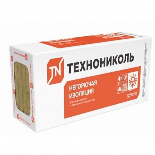 Купить Вата Технониколь Техноруф В 60 базальтовая 1200х600х50 мм 4 плиты в упаковке по низкой цене