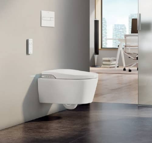Купить Унитаз Roca INSPIRA IN-WASH подвесной, сиденье-крышка в комплекте 803060001 по низкой цене
