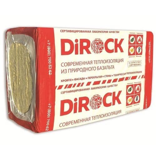 Купить Теплоизоляция Dirock Акустик 1000х600х50 мм 8 плит в упаковке по низкой цене