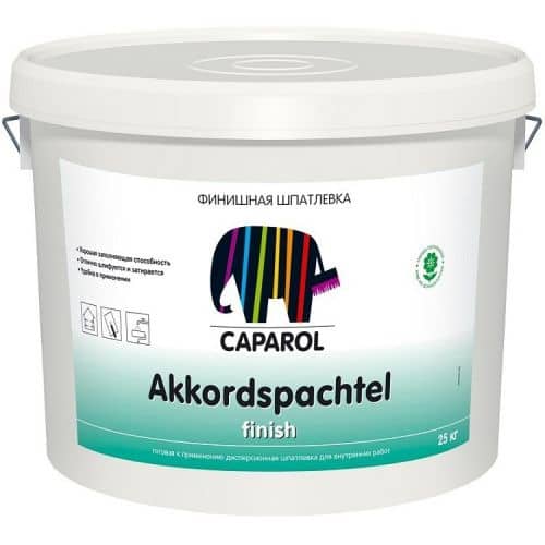 Купить Шпатлевка Caparol Akkordspachtel finish финишная 25 кг по низкой цене