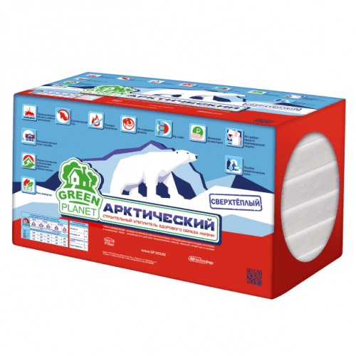 Купить Утеплитель Green Planet Арктический 1000х600х100 мм 6 плит в упаковке по низкой цене