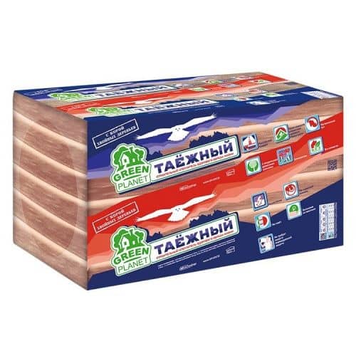 Купить Утеплитель Green Planet Таежный 1000х600х100 мм 6 плит в упаковке по низкой цене