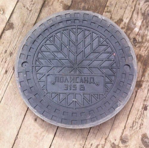 Купить Люк Nashorn дренажного колодца, полимер-песчаный, черный 315 мм по низкой цене