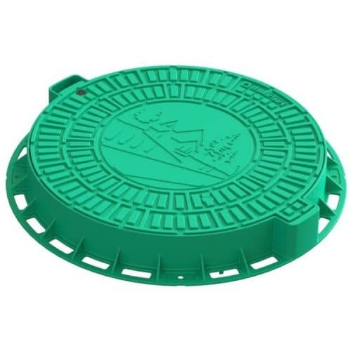 Купить Люк Standartpark Домик Л-60.80.10-ПП садовый пластиковый зеленый по низкой цене