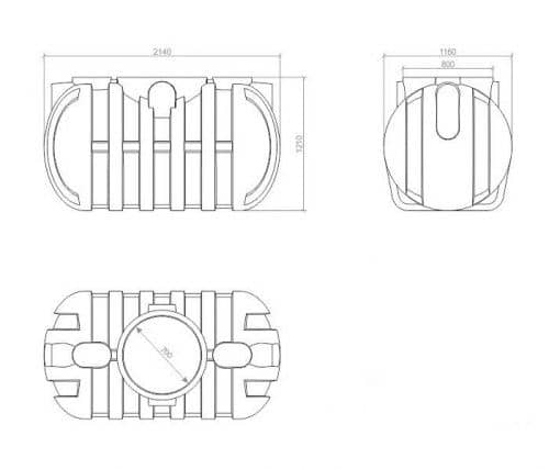 Купить Cептик Rodlex SO2000 двухкамерный без крышки по низкой цене