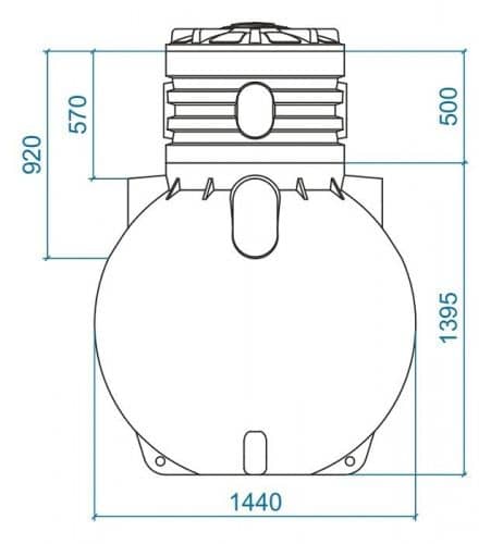 Купить Септик Rodlex TOR 1500 накопительный без крышки и горловины по низкой цене