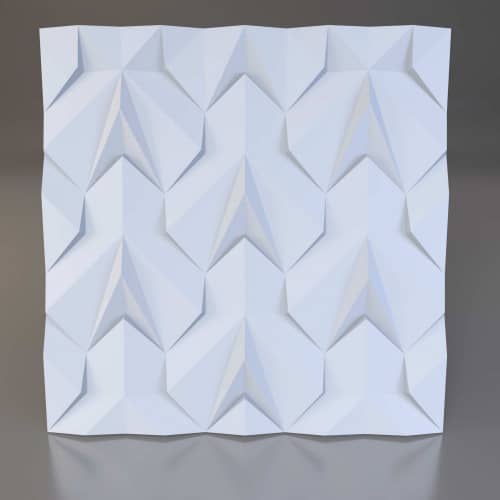 3D панель стеновая Relieffo Geoposition 029 из пенополиуретана 600x600x30 мм