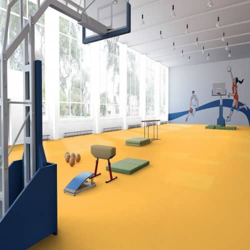 Купить Линолеум Tarkett Omnisports Excel Yellow спортивный 2x20,5 м по низкой цене