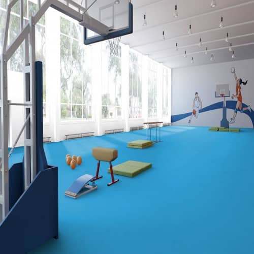 Купить Линолеум Tarkett Omnisports Speed Sky Blue спортивный 2x20,5 м по низкой цене