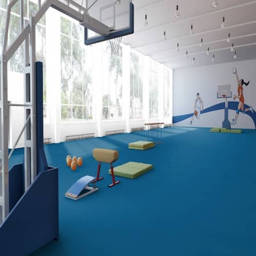 Купить Линолеум Tarkett Omnisports Reference Royal Blue спортивный 2x20,5 м по низкой цене