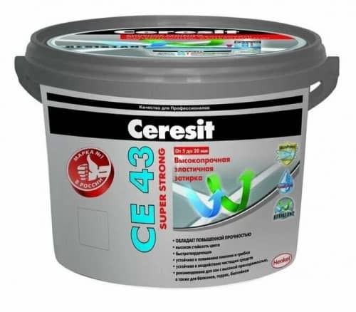 Затирка Ceresit CE 43 Super Strong Багамы цементная для широких швов бежевая